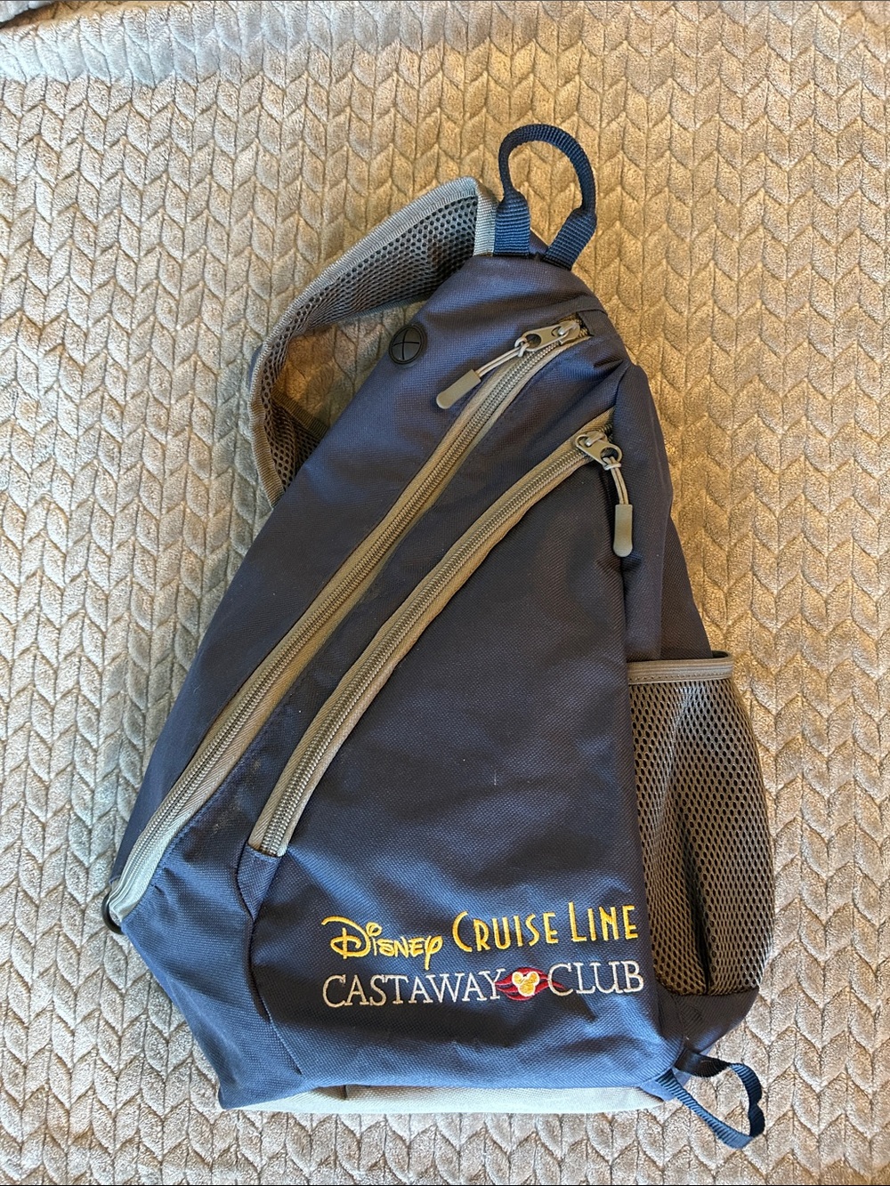 Disney Castaway Club Navy Sling Bag NWOT